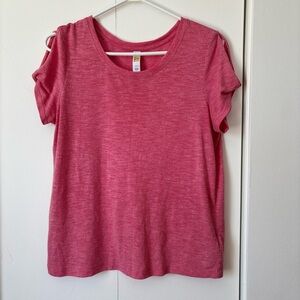 🎉4/30$🎉  Lole Raspberry Pink Cutout Tee - Size M